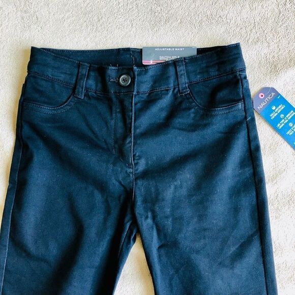 Nautica Girls’ School Uniform Navy Skinny Pants - Picture 2 of 5